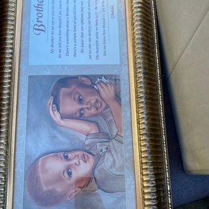 Brothers picture with picture frame